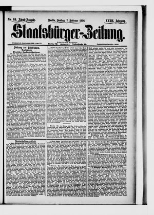 Staatsbürger-Zeitung on Feb 7, 1896