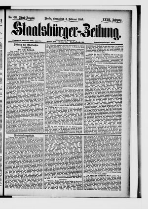 Staatsbürger-Zeitung on Feb 8, 1896