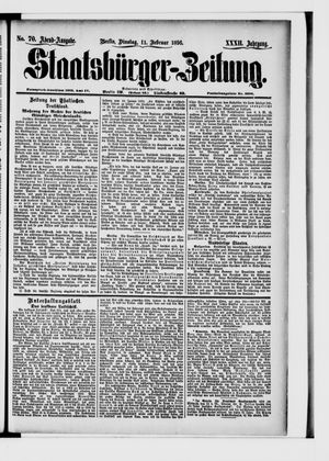 Staatsbürger-Zeitung on Feb 11, 1896