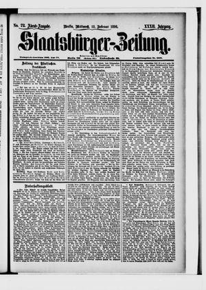 Staatsbürger-Zeitung on Feb 12, 1896