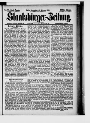 Staatsbürger-Zeitung vom 15.02.1896