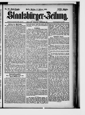 Staatsbürger-Zeitung on Feb 17, 1896
