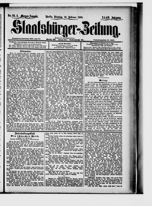 Staatsbürger-Zeitung on Feb 18, 1896