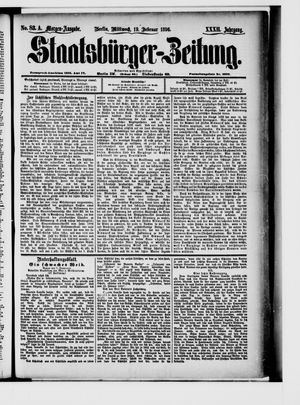 Staatsbürger-Zeitung on Feb 19, 1896