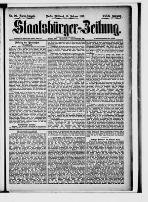 Staatsbürger-Zeitung vom 26.02.1896