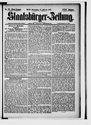 Staatsbürger-Zeitung on Feb 27, 1896