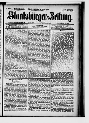 Staatsbürger-Zeitung on Mar 4, 1896