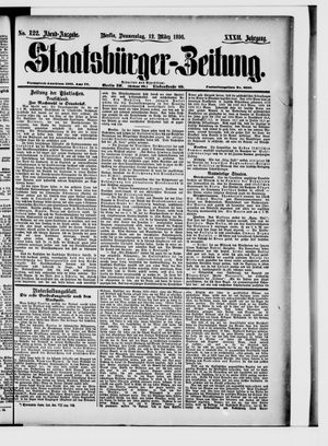 Staatsbürger-Zeitung on Mar 12, 1896