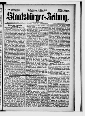 Staatsbürger-Zeitung on Mar 13, 1896