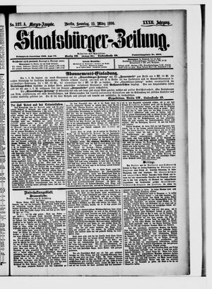 Staatsbürger-Zeitung on Mar 15, 1896