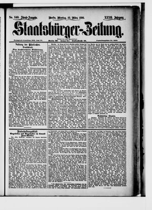 Staatsbürger-Zeitung on Mar 23, 1896