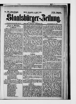 Staatsbürger-Zeitung on Apr 4, 1896