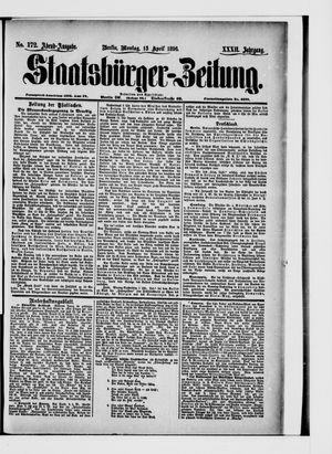 Staatsbürger-Zeitung on Apr 13, 1896
