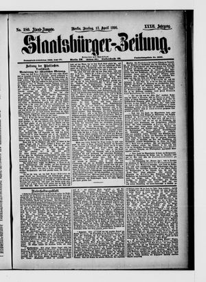 Staatsbürger-Zeitung on Apr 17, 1896