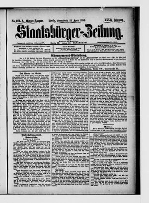 Staatsbürger-Zeitung on Apr 18, 1896