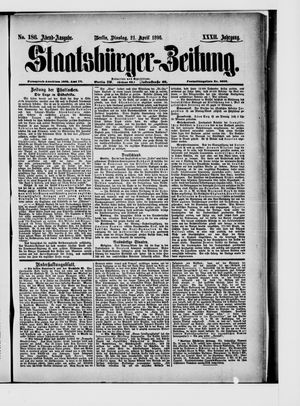 Staatsbürger-Zeitung on Apr 21, 1896