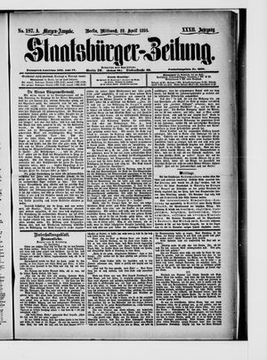Staatsbürger-Zeitung on Apr 22, 1896