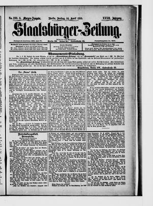 Staatsbürger-Zeitung vom 24.04.1896