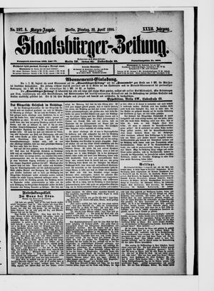 Staatsbürger-Zeitung on Apr 28, 1896