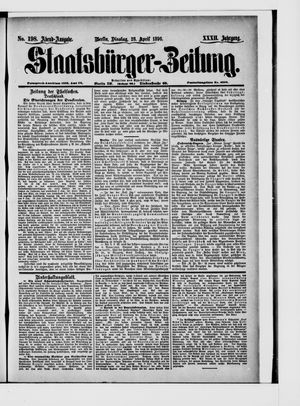 Staatsbürger-Zeitung on Apr 28, 1896
