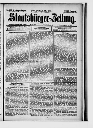 Staatsbürger-Zeitung on May 5, 1896