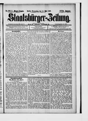 Staatsbürger-Zeitung on May 14, 1896