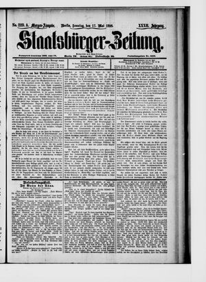 Staatsbürger-Zeitung on May 17, 1896