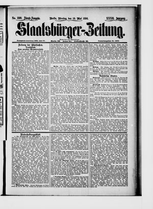 Staatsbürger-Zeitung on May 18, 1896