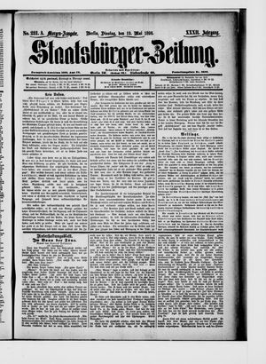 Staatsbürger-Zeitung on May 19, 1896