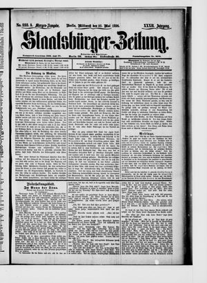 Staatsbürger-Zeitung vom 20.05.1896