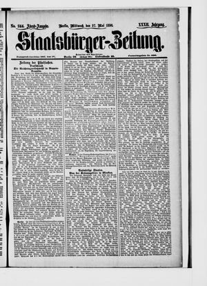 Staatsbürger-Zeitung vom 27.05.1896