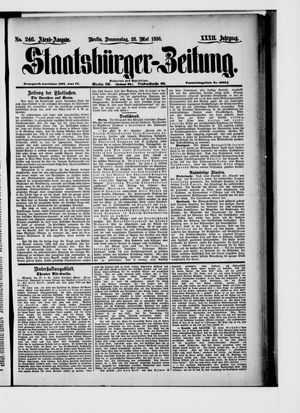 Staatsbürger-Zeitung on May 28, 1896