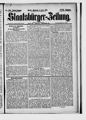 Staatsbürger-Zeitung on Jun 3, 1896