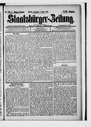 Staatsbürger-Zeitung on Jun 7, 1896