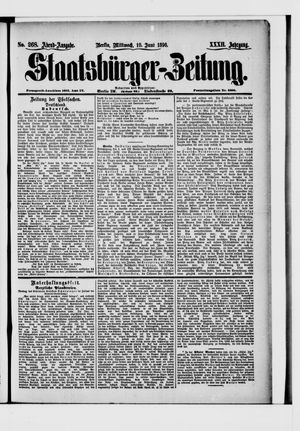 Staatsbürger-Zeitung on Jun 10, 1896