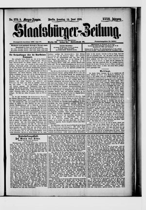 Staatsbürger-Zeitung on Jun 14, 1896