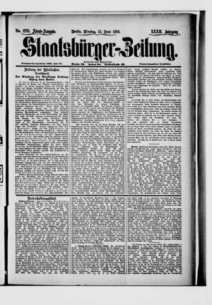Staatsbürger-Zeitung on Jun 15, 1896
