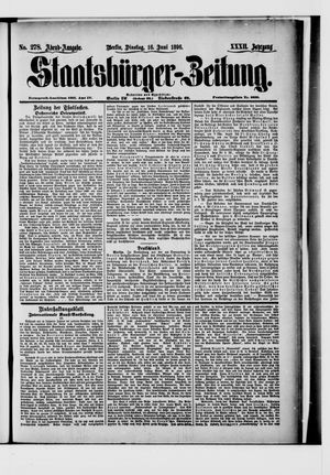 Staatsbürger-Zeitung on Jun 16, 1896