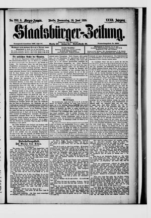 Staatsbürger-Zeitung on Jun 18, 1896