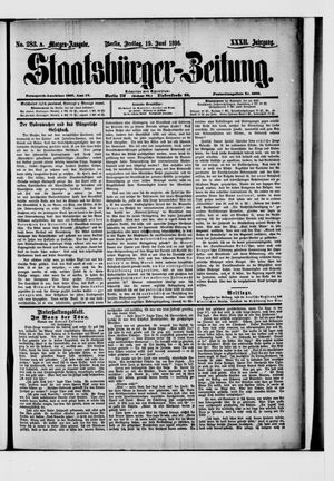 Staatsbürger-Zeitung on Jun 19, 1896