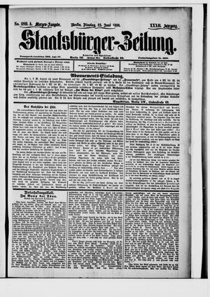 Staatsbürger-Zeitung on Jun 23, 1896