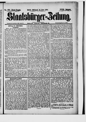 Staatsbürger-Zeitung vom 24.06.1896