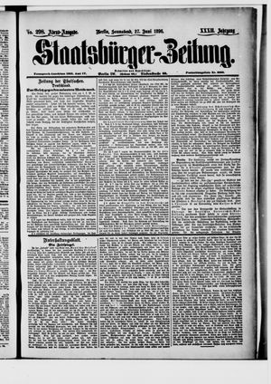 Staatsbürger-Zeitung vom 27.06.1896