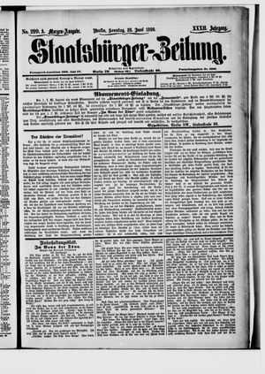 Staatsbürger-Zeitung on Jun 28, 1896