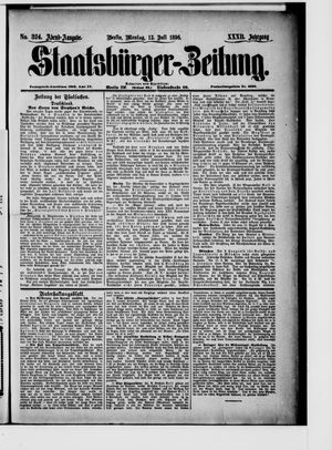 Staatsbürger-Zeitung vom 13.07.1896