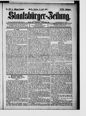 Staatsbürger-Zeitung vom 17.07.1896