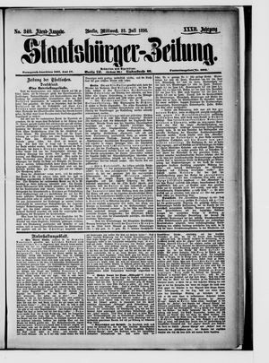 Staatsbürger-Zeitung vom 22.07.1896