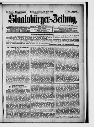 Staatsbürger-Zeitung vom 25.07.1896