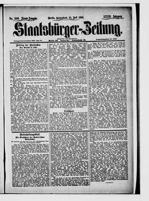 Staatsbürger-Zeitung vom 25.07.1896