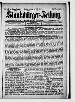 Staatsbürger-Zeitung vom 26.07.1896